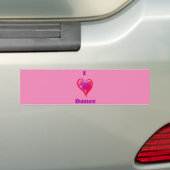 Dance bumper sticker. bumpersticker (Op auto)