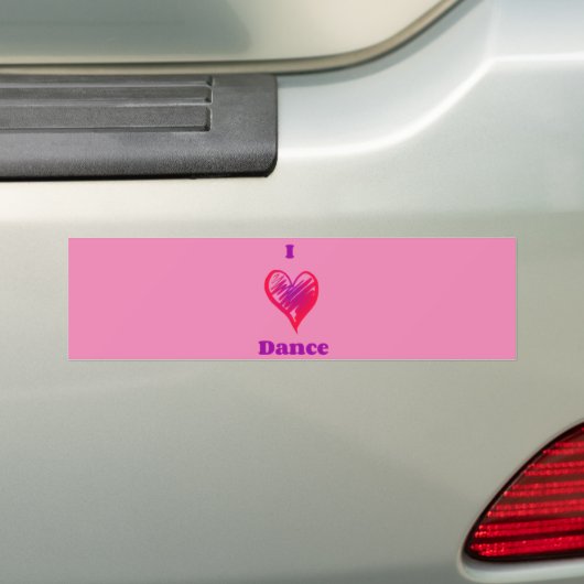 Dance bumper sticker. bumpersticker (Op auto)