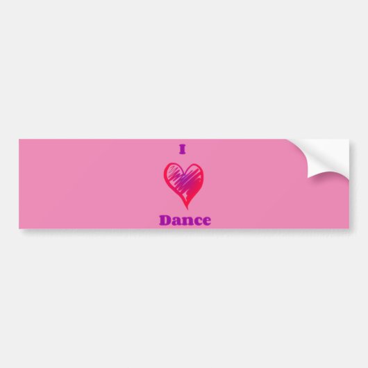 Dance bumper sticker. bumpersticker (Voorkant)