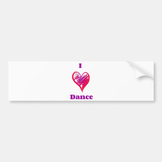 Dance bumper sticker. bumpersticker (Voorkant)