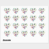 Dance butterflies Garden Hart Sticker (Vel)