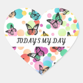 Dance butterflies Garden Hart Sticker