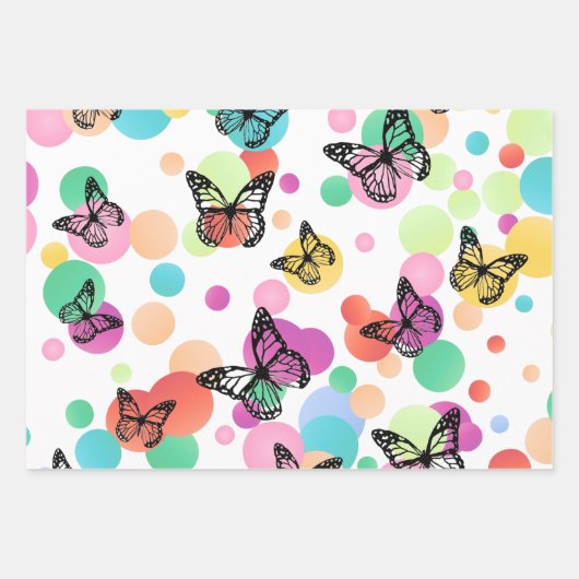 Dance butterflies Garden Inpakpapier Vel (Voorkant)
