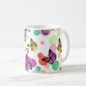 Dance butterflies Garden Koffiemok (Voorkant rechts)