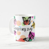 Dance butterflies Garden Koffiemok (Voorkant links)