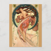Dance by Alfons Mucha - Art Nouveau Briefkaart (Voorkant)