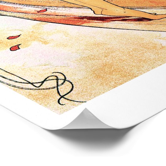 Dance by Alphonse Mucha Poster (Hoek)