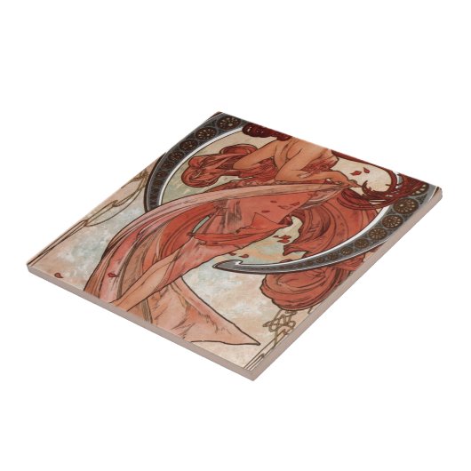 Dance by Alphonse Mucha Tegeltje (Zijkant)