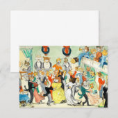 Dance by Louis Wain Bedankkaart (Voorkant / Achterkant)