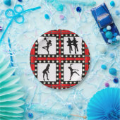 Dance Cabaret Showgirl Dancing Papieren Bordje (Feest)