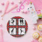 Dance Cabaret Showgirl Dancing Papieren Bordje (Feest)