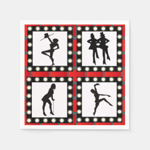 Dance Cabaret Showgirl Dancing Servetten