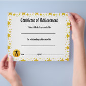 Dance Certificate of Achievement - Stars Jazz Flyer (Hand)