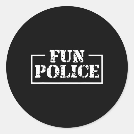 Dance Chaperone Fun Police Dancing Sheriff State C Ronde Sticker (Voorkant)