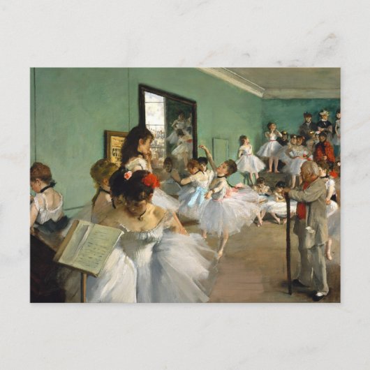 Dance Class Ballerinas Edgar Degas Briefkaart (Voorkant)