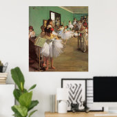Dance Class -  balletschilderen - door Degas Poster (Thuiskantoor)