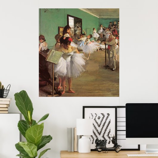 Dance Class -  balletschilderen - door Degas Poster (Thuiskantoor)