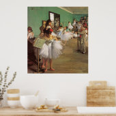 Dance Class -  balletschilderen - door Degas Poster (Keuken)