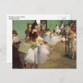 Dance Class by Degas, Impressionisme Ballet Briefkaart (Voorkant / Achterkant)
