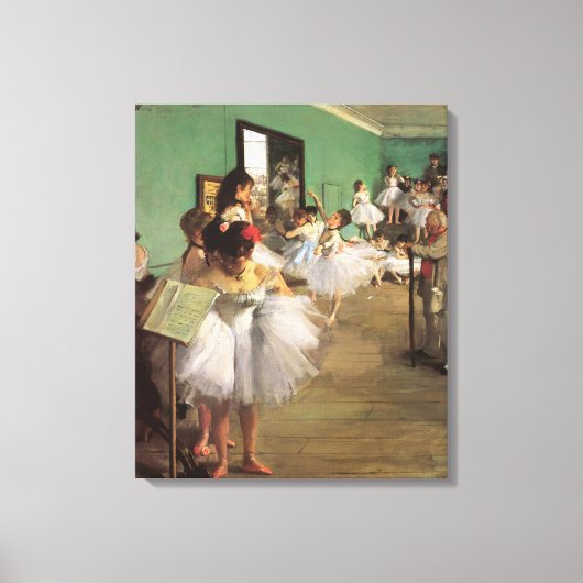 Dance Class by Degas, Impressionisme Ballet Canvas Afdruk (Voorkant)