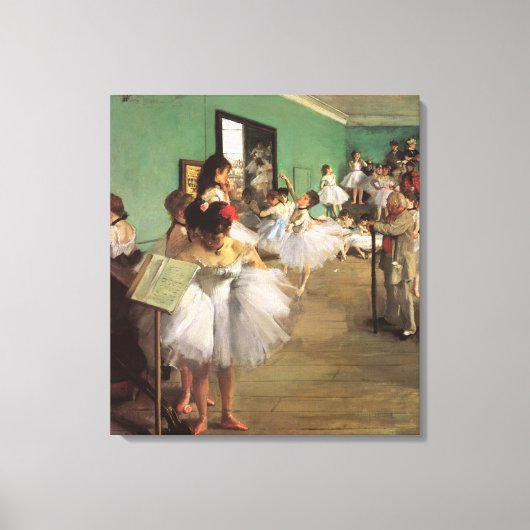 Dance Class by Degas, Impressionisme Ballet Canvas Afdruk (Voorkant)