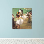 Dance Class by Degas,  Impressionisme Ballet Canvas Afdruk (Insitu (Houten vloer))