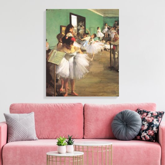 Dance Class by Degas, Impressionisme Ballet Canvas Afdruk (Insitu (Woonkamer))