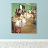 Dance Class by Degas, Impressionisme Ballet Canvas Afdruk (Insitu (Houten vloer))