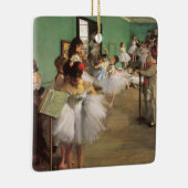 Dance Class by Degas,  Impressionisme Ballet Keramisch Ornament (Rechts)