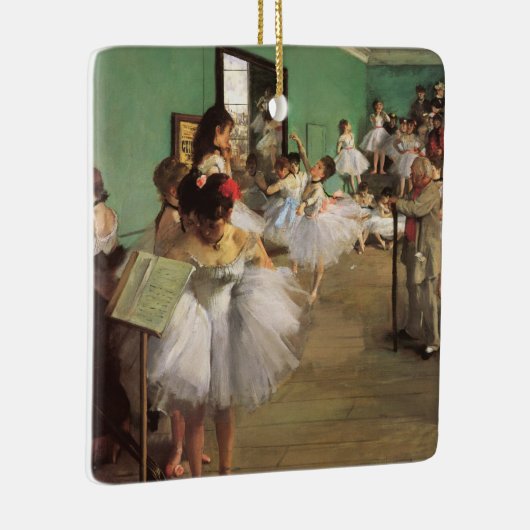 Dance Class by Degas,  Impressionisme Ballet Keramisch Ornament (Rechts)