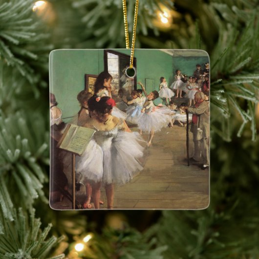 Dance Class by Degas,  Impressionisme Ballet Keramisch Ornament (Boom)