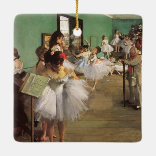 Dance Class by Degas,  Impressionisme Ballet Keramisch Ornament (Achterkant)