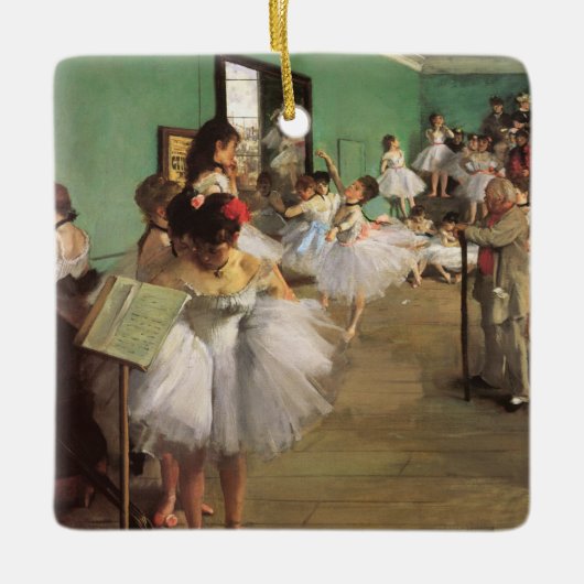 Dance Class by Degas, Impressionisme Ballet Keramisch Ornament (Voorkant)