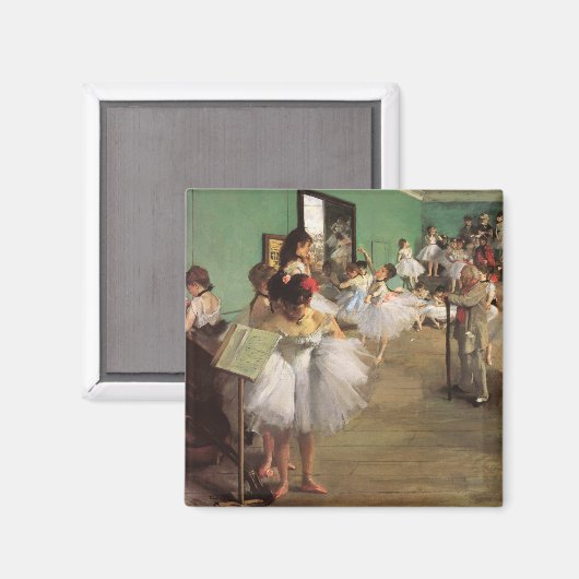 Dance Class by Degas,  Impressionisme Ballet Magneet (Voorkant / Achterkant)