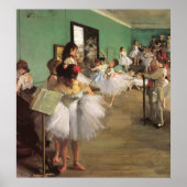 Dance Class by Degas, Impressionisme Ballet Poster (Voorkant)