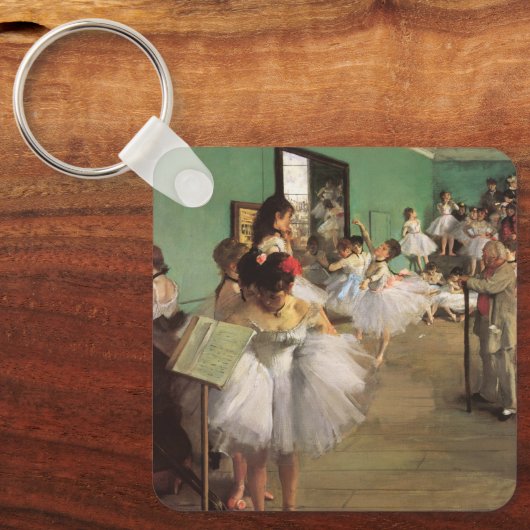 Dance Class by Degas, Impressionisme Ballet Sleutelhanger (Voorkant)