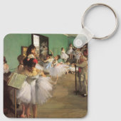 Dance Class by Degas, Impressionisme Ballet Sleutelhanger (Achterkant)