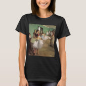 Dance Class by Degas,  Impressionisme Ballet T-shirt (Voorkant)