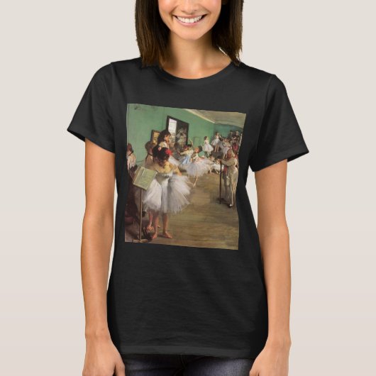 Dance Class by Degas,  Impressionisme Ballet T-shirt (Voorkant)