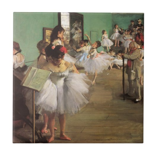 Dance Class by Degas,  Impressionisme Ballet Tegeltje (Voorkant)