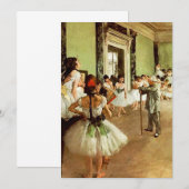 Dance Class Invitations Kaart (Voorkant / Achterkant)