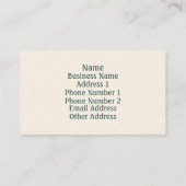 Dance Class Visitekaartje (Achterkant)