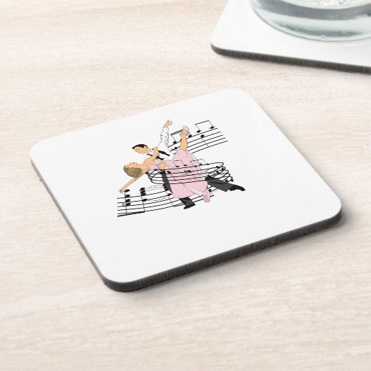 Dance Classic Ballroom Dancing Bier Onderzetter (Linkerzijde)