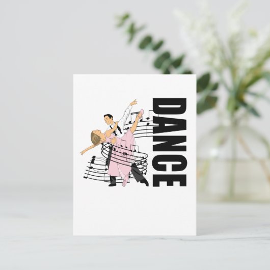 Dance Classic Ballroom Dancing Briefkaart (Staand voorkant)