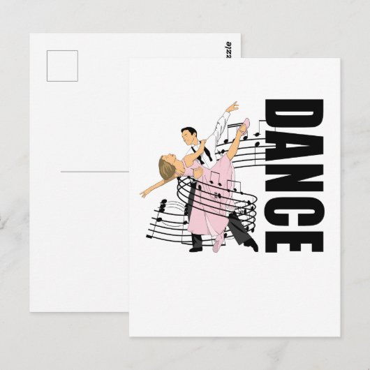 Dance Classic Ballroom Dancing Briefkaart (Voorkant / Achterkant)