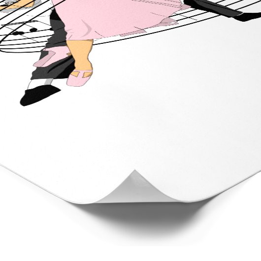 Dance Classic Ballroom Dancing Poster (Hoek)