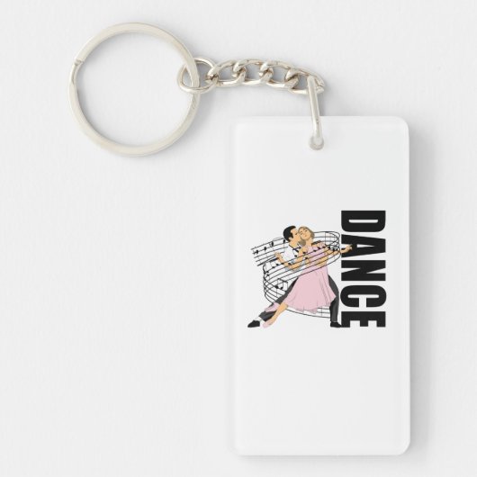 Dance Classic Ballroom Dancing Sleutelhanger (Voorkant)
