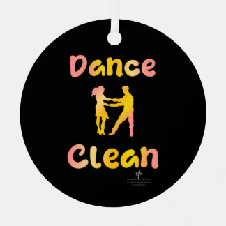 Dance Clean Cava Rosa Round Metalen Ornament