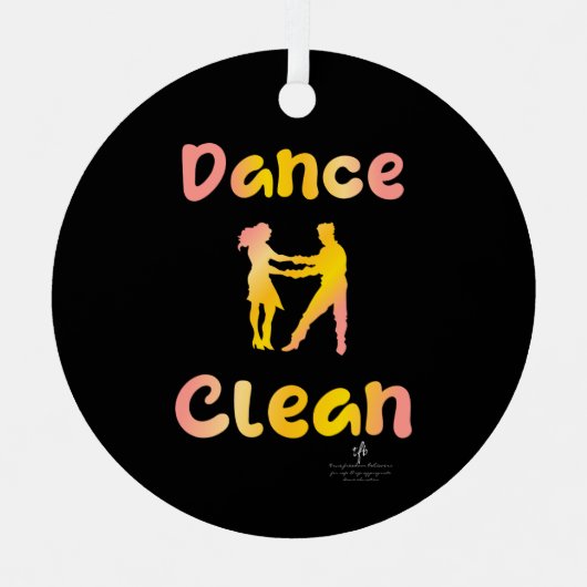 Dance Clean Cava Rosa Round Metalen Ornament (Voorkant)
