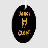 Dance Clean Cava Rosa Round Ornament (voorkant)